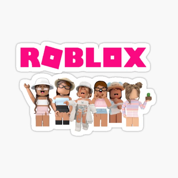 Roblox girls Roblox Meganplays aesthetic roblox girl Sticker