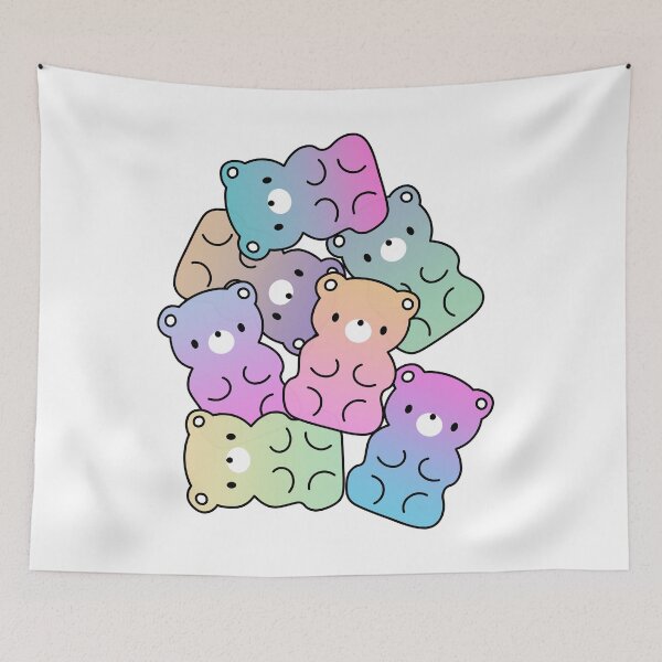 Item preview, Cute Rainbow Gummy Bear Design Kawaii Aesthetic Pastel Design designed and sold by mariekawaii.
