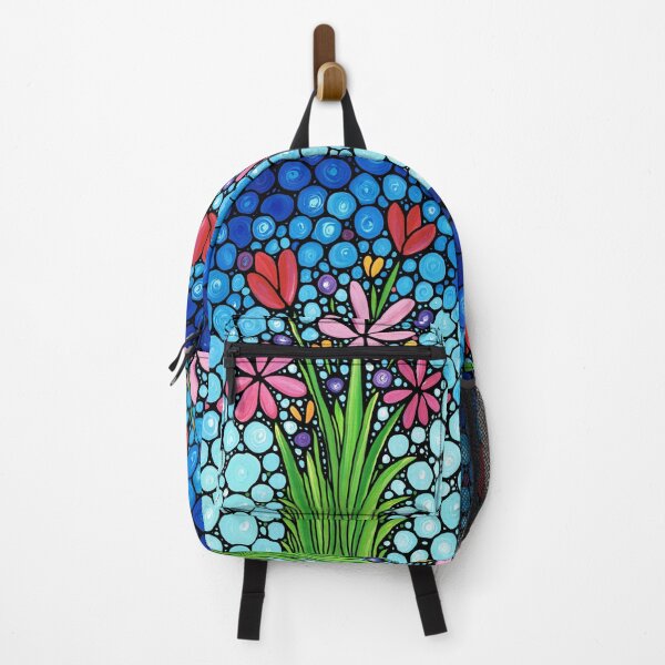 Item preview, Colorful Mosaic Flowers Art - Spring Splendor by Sharon Cummings designed and sold by Sharon Cummings Art.