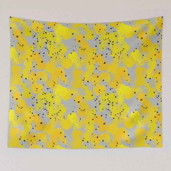 Item preview, Gray and Yellow Paint Pattern Design Repeat designed and sold by NancyMerkle.
