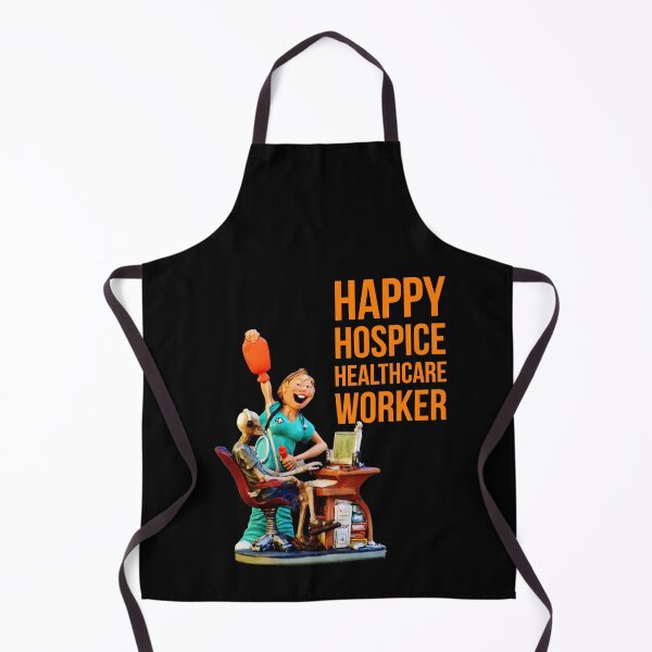 Item preview, happy hospice healthcare worker. happy nurse designed and sold by doctors-apparel.