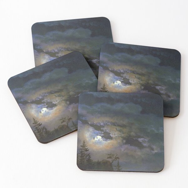 Item preview, A Cloud And Landscape Study By Moonlight - Johan Christian Dahl designed and sold by warishellstore.