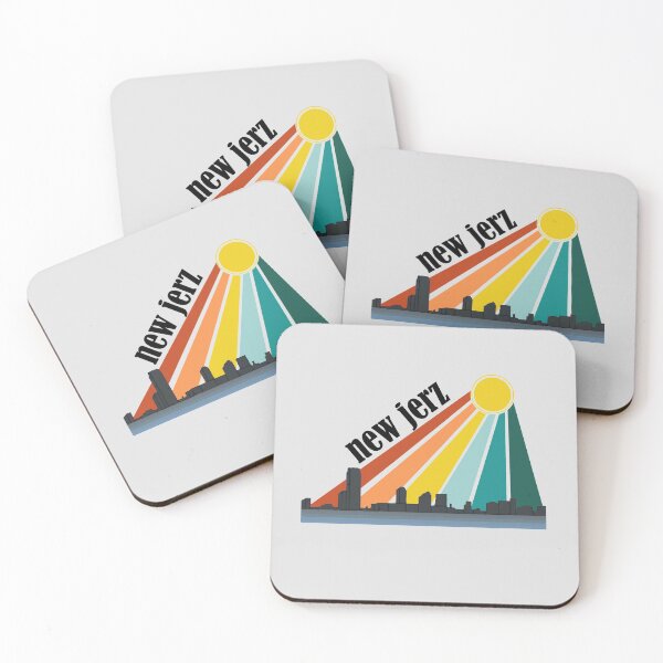Item preview, New Jerz Fun New Jersey Skyline and Retro Sunset  designed and sold by Richard529.