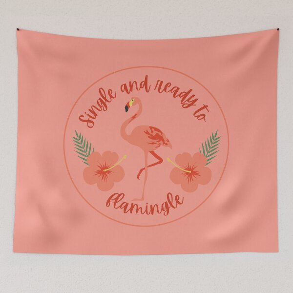Item preview, Single and Ready to Flamingle Flamingo designed and sold by TipToppity.