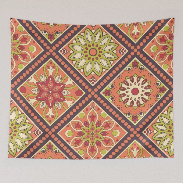 Item preview, Seamless luxury hand drawn mandala designed and sold by Qitchup.
