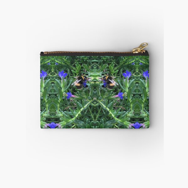 Item preview, Bee Bumbling Blue in the Viridian and Summering Sun designed and sold by RoseAromas.