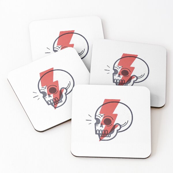 Item preview, Lightning skull designed and sold by OldSchoolRetro.