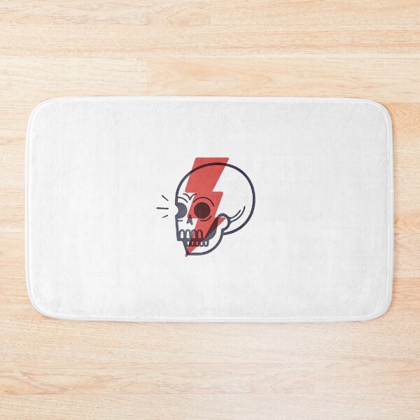 Item preview, Lightning skull designed and sold by OldSchoolRetro.