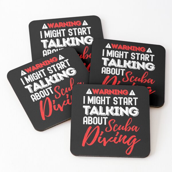 Item preview, Warning, I Might Start Talking About Scuba Diving designed and sold by StudioAquaLumos.