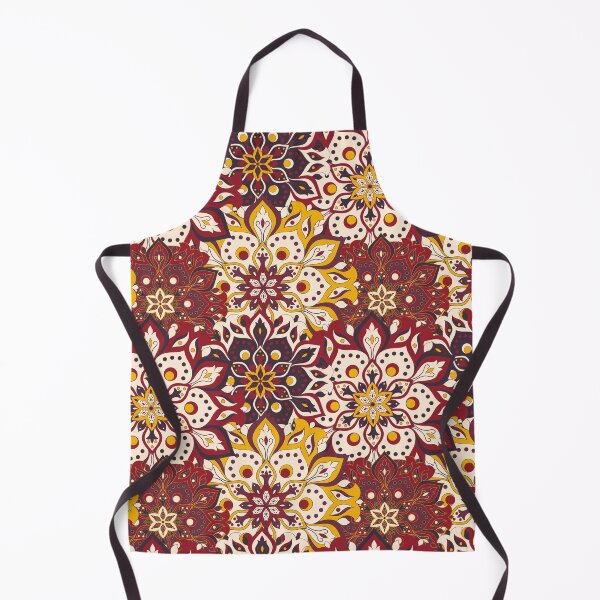 Item preview, Seamless floral luxury hand drawn mandala designed and sold by Qitchup.
