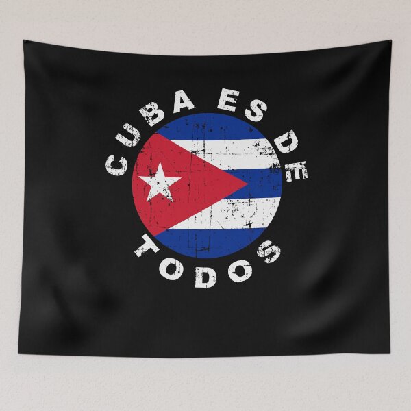 Item preview, Cuba es de todos vintage flag designed and sold by Rustic Valley Studio.