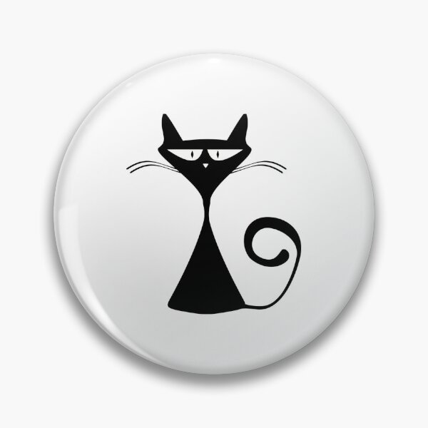 Artikelvorschau, Wee Pocket Cat - Schlecht gezeichneter schwarzer Moggie entworfen und verkauft von Purrfecta.