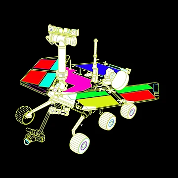 Artwork thumbnail, Perseverance Mars Rover - Curiosity Rover by Viktor Kabbach