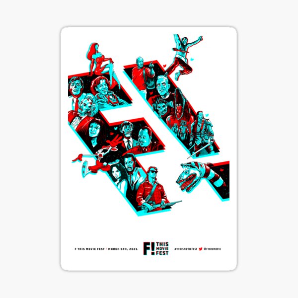 F This Movie Fest 2021 Logo Sticker