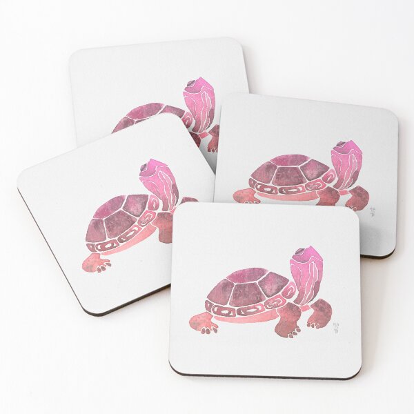Item preview, Pink Turtle greetings designed and sold by Yayilustra.