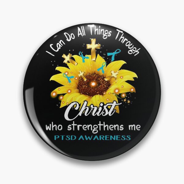 Item preview, I Can Do All Things Through Christ Who Strengthens Me PTSD Awareness designed and sold by rechardtee.