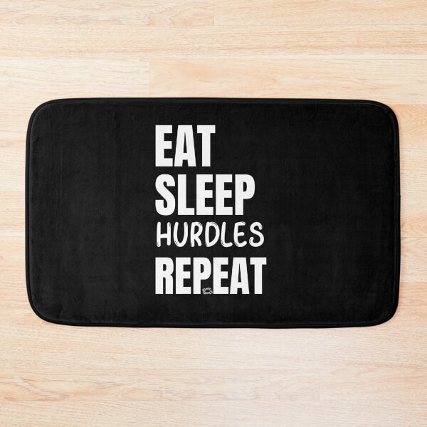Item preview, Eat Sleep Hurdles Repeat t-shirt designed and sold by POPLIN ⭐ ⭐ ⭐ ⭐ ⭐.