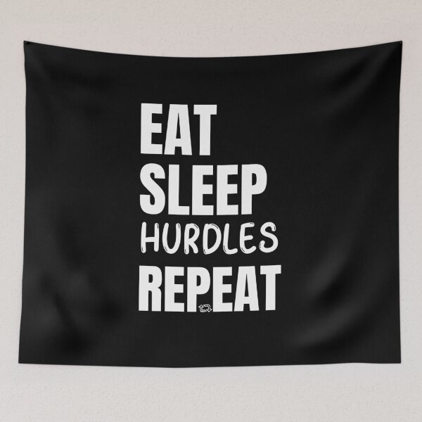 Item preview, Eat Sleep Hurdles Repeat t-shirt designed and sold by POPLIN ⭐ ⭐ ⭐ ⭐ ⭐.