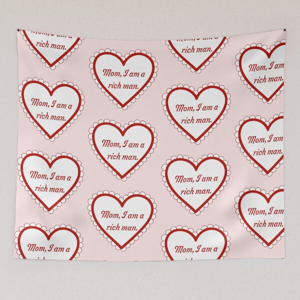 Item preview, 'Mom , I am a rich man' red heart designed and sold by emroccs.