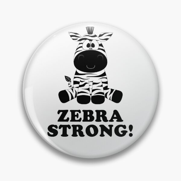 Item preview, Zebra Strong Rare Illness Awareness designed and sold by CraftyBee.