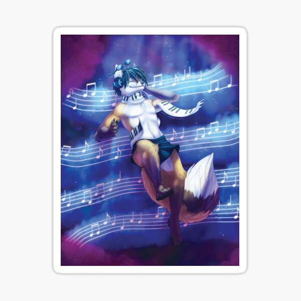 Musical Space Sticker