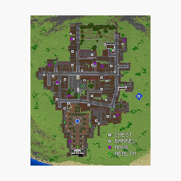 Boston Loot Map (Large print) Photographic Print