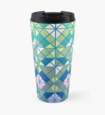 geometric blues Travel Mug