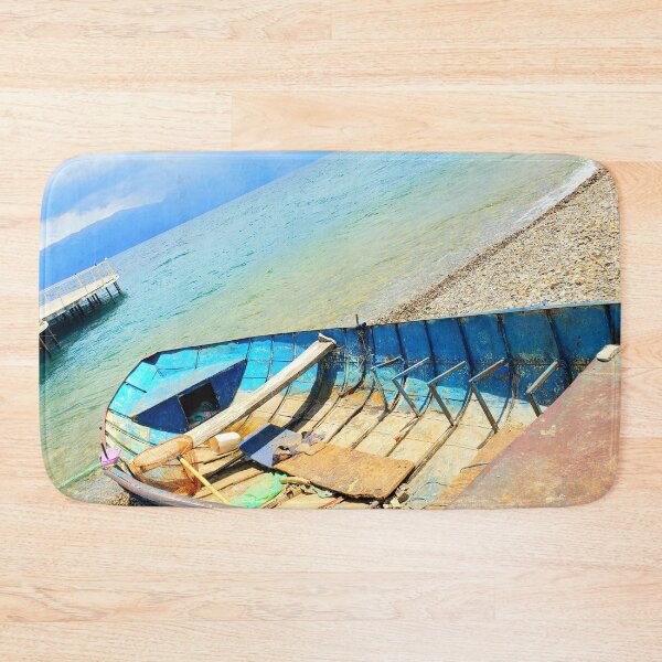 Item preview, fishing boat under the clouds designed and sold by Bizarro23.