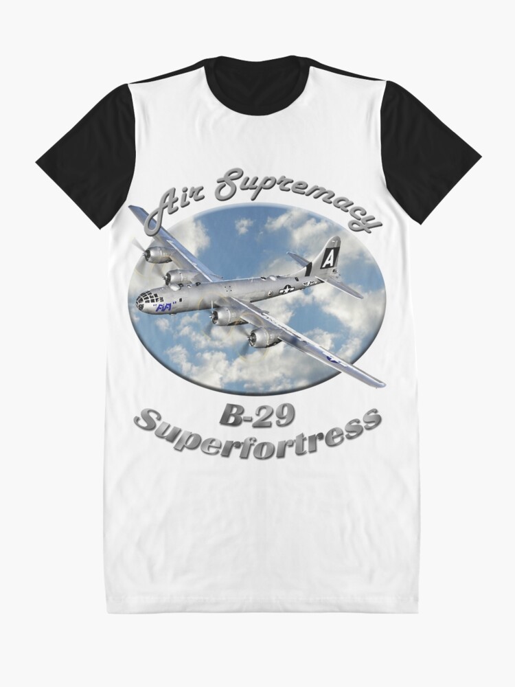 Alternate view of B-29 Superfortress Air Supremacy Graphic T-Shirt Dress