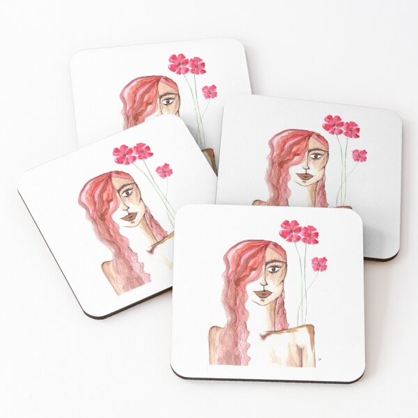 Item preview, Red lady designed and sold by La Escondida Arte Soledad Galvan.