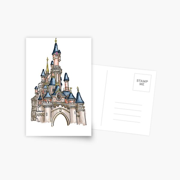 DISNEYANA-Euro Disney opening day Premium Postcards characters on