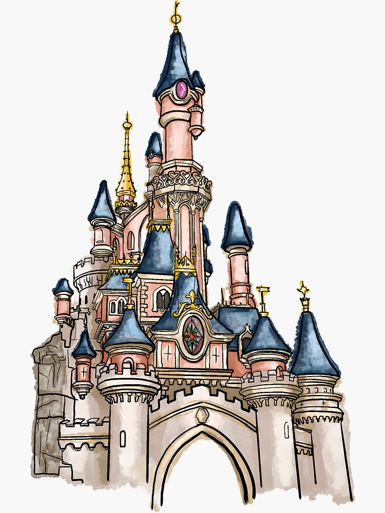 Disneyland Paris Castle Stickers for Sale