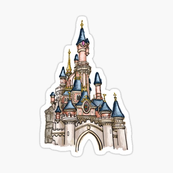 Disneyland Paris Castle Stickers for Sale