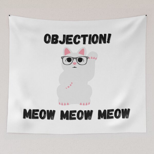 Item preview, Objection! Meow designed and sold by coloronym.