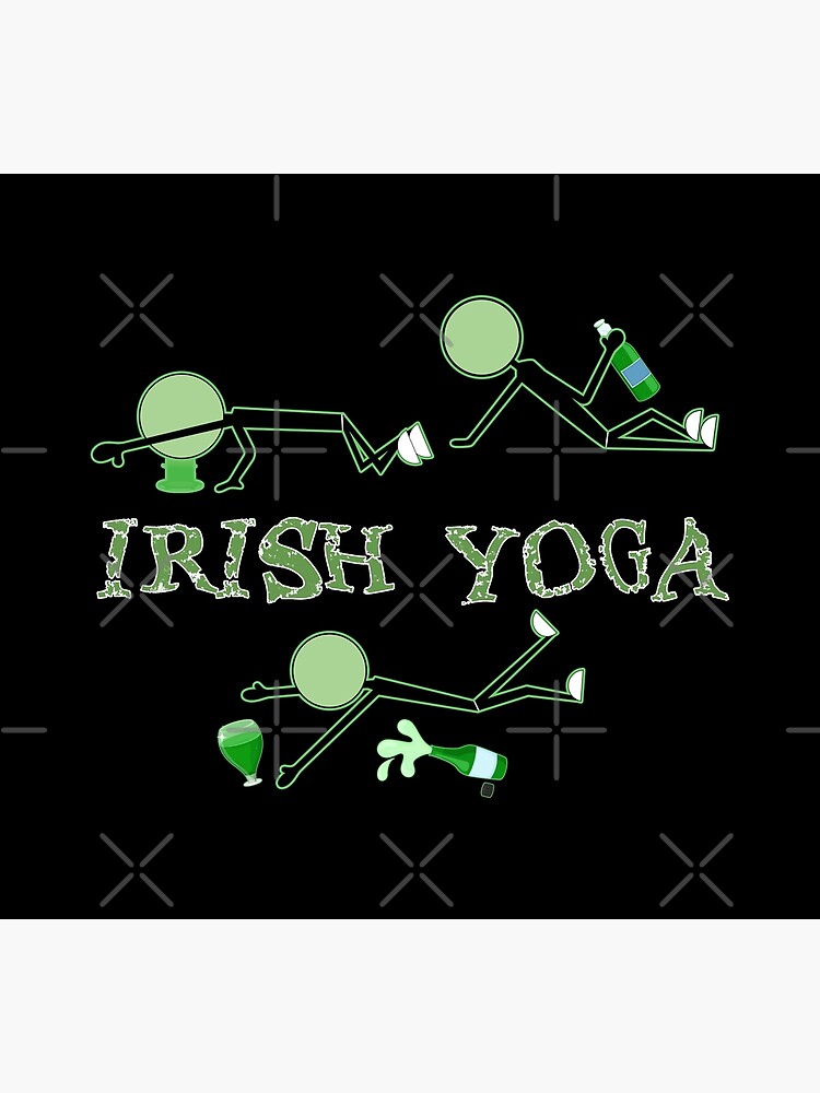 Irish Yoga St Patrick's Day Poster for Sale by franktact