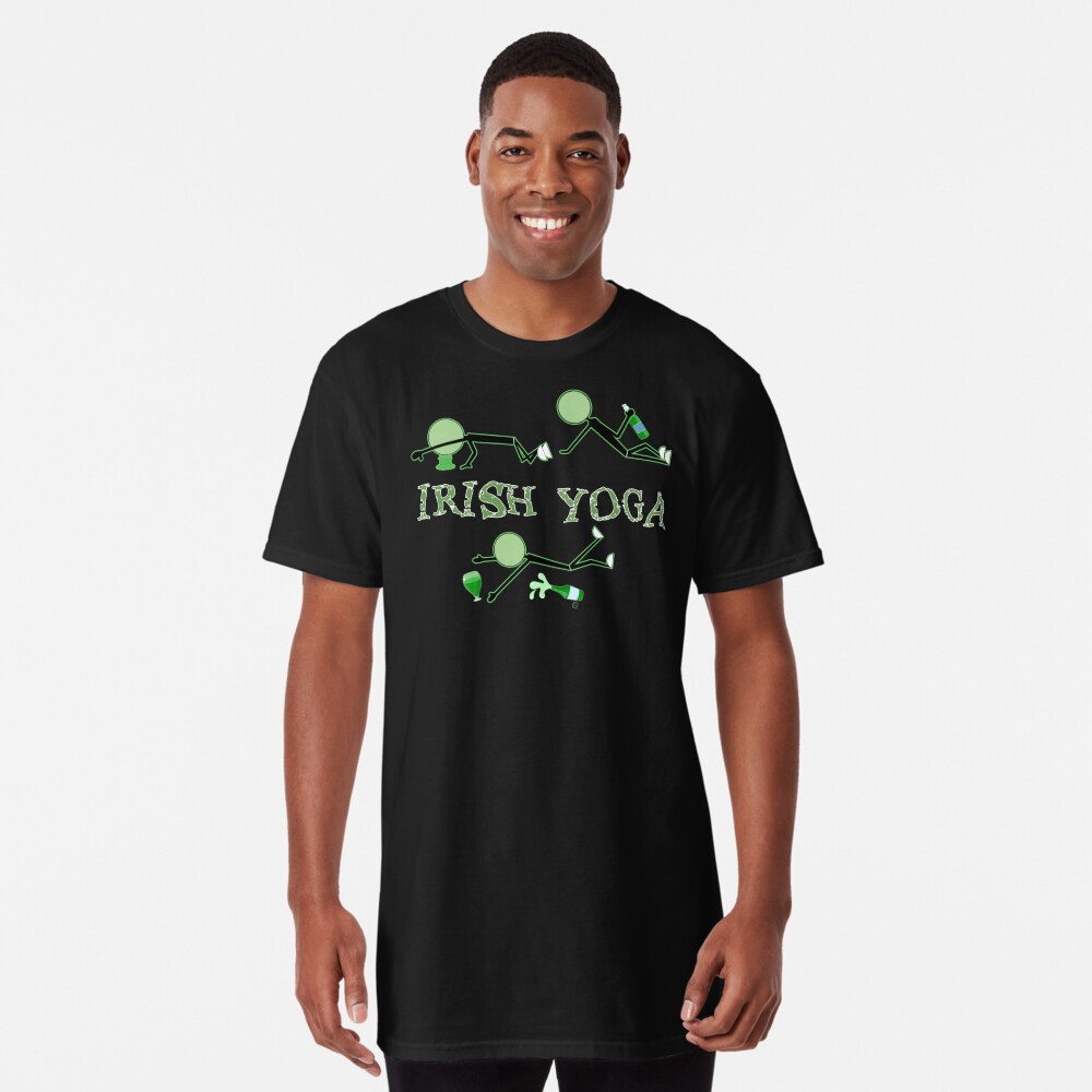  Irish Yoga - St Patrick's Day T-Shirt : Clothing