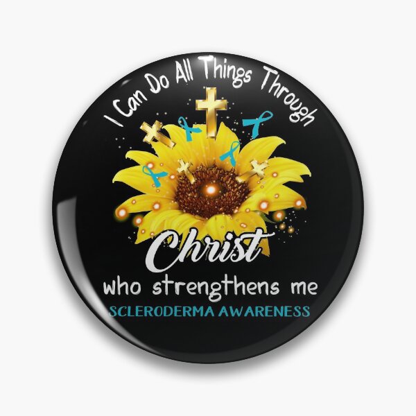 Item preview, I Can Do All Things Through Christ Who Strengthens Me Scleroderma Awareness designed and sold by rechardtee.