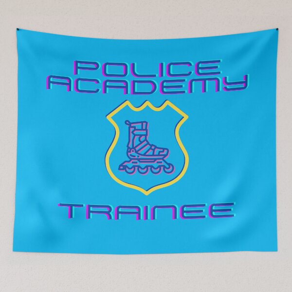 Item preview, Blue Police Academy Trainee Rollerblading Cops designed and sold by Mothe3rd.