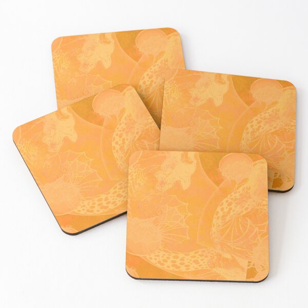 Item preview, Tangerine Mermaids with Moon Jellies designed and sold by glfd.