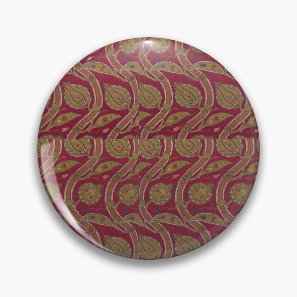 Item preview, Ancient 15th Century Turkish Silk Fabric Plant Garden Art designed and sold by Midwest-Goods.