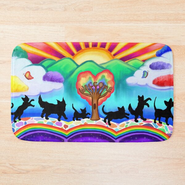 Item preview, Cats Arrival at the Rainbow Bridge  designed and sold by Deborah Camp.