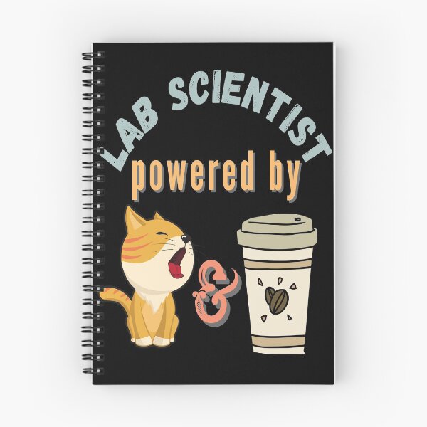 Item preview, LAB SCIENTIST POWERED BY CATS AND COFFEE FUNNY MEDICAL LABORATORY SCIENTIST  designed and sold by Hippiesole.