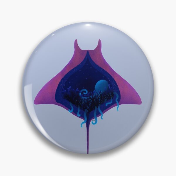 Item preview, Stingray and Octopus- Ultra Vibrant designed and sold by Salem Scribbles.