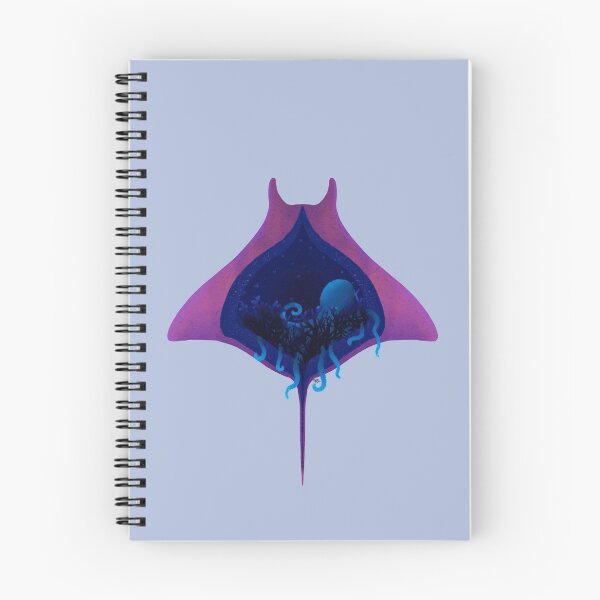Item preview, Stingray and Octopus- Ultra Vibrant designed and sold by Salem Scribbles.