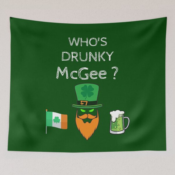 Item preview, Who's Drunky Mcgee Funny couple St Patrick's day designed and sold by WoodburyLake.