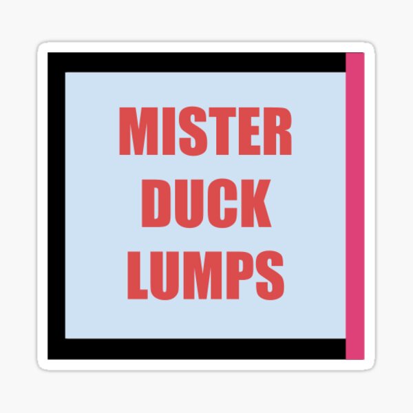 mister duck lumps shirt