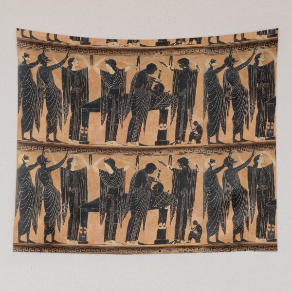 Item preview, Terracotta Funeral Ancient Egyptian Art Death Skull Ritual designed and sold by Midwest-Goods.