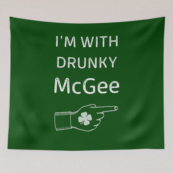 Item preview, I'm With Drunky Mcgee Funny couple St Patrick's day designed and sold by WoodburyLake.