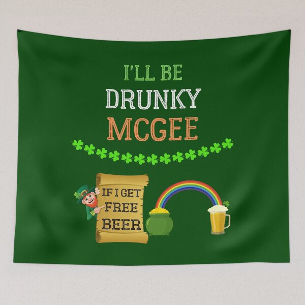 Item preview, I'll Be Drunky Mcgee Funny couple St Patrick's day designed and sold by WoodburyLake.