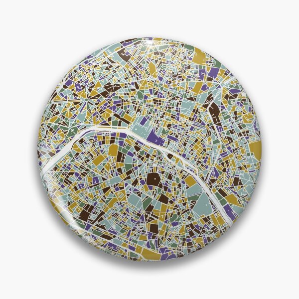 Item preview, Paris Map, Map of Paris France designed and sold by MosaicMaps.